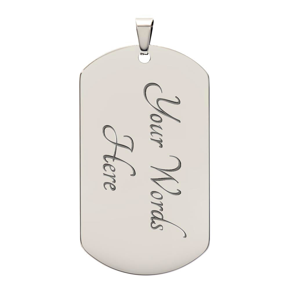 Guraded Guided Grateful God's Plan Dog Tag
