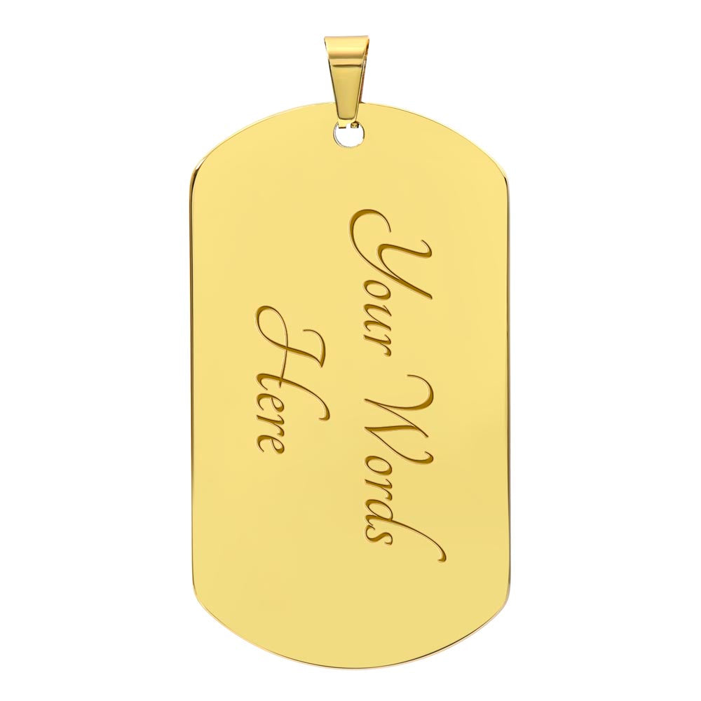 Guraded Guided Grateful God's Plan Dog Tag